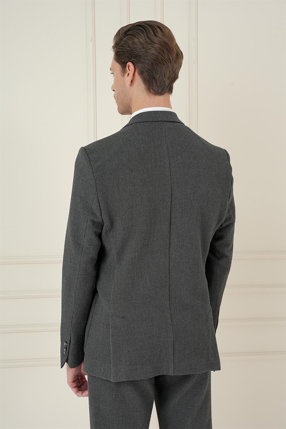 C 694 Slim Fit Füme Spor Ceket