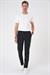 Comfort Beli Lastikli Rayon Karışımlı Siyah Jogger Pantolon  P 1194