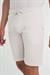 Comfort Fit Bağcıklı Bel Çizgili Pamuk Casuel Bej Şort Bermuda 038 