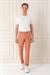 Comfort Fit Belden Kumaş Kemerli Pamuk Oranj Jogger Pantolon P 1154