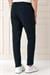 Comfort Fit Belden Kumaş Kemerli Pamuk Lacivert Jogger Pantolon P 1154