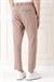 Comfort Fit Belden Kumaş Kemerli Pamuk Bej Jogger Pantolon P 1154