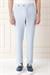 Comfort Fit Beli Lastikli Balıksırtı Dokuma Casuel Mavi Pantolon P 1155