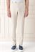 Comfort Fit Beli Lastikli Balıksırtı Dokuma Casuel Bej Pantolon P 1155