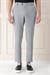 Comfort Fit Beli Lastikli Balıksırtı Dokuma Casuel Gri Pantolon P 1155
