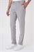 Comfort Fit Beli Lastikli Dokulu Gri Jogger Pantolon  P 1186