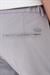 Comfort Fit Beli Lastikli Dokulu Gri Jogger Pantolon  P 1186