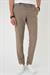 Comfort Fit Beli Lastikli Dokulu Koyu Bej Jogger Pantolon  P 1186