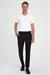 Comfort Fit Beli Lastikli Dokulu Siyah Jogger Pantolon  P 1192