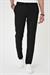 Comfort Fit Beli Lastikli Dokulu Siyah Jogger Pantolon  P 1186