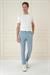 Comfort Fit Beli Lastikli Esnek Casuel Havacı Mavi Pantolon P 1173