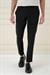 Comfort Fit Beli Lastikli Esnek Casuel Siyah Pantolon P 1173