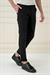Comfort Fit Beli Lastikli Esnek Casuel Siyah Pantolon P 1173