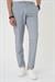 Comfort Fit Beli Lastikli Gri Jogger Pantolon  P 1181
