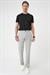 Comfort Fit Beli Lastikli Gri Jogger Pantolon  P 1183