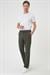 Comfort Fit Beli Lastikli Haki Jogger Pantolon  P 1185