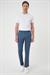 Comfort Fit Beli Lastikli İndigo Jogger Pantolon  P 1183