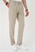 Comfort Fit Beli Lastikli Pileli Bej Jogger Pantolon  P 1182
