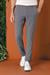 Comfort Fit Beli Lastikli Pötikareli Casuel Füme Pantolon P 1149