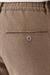 Comfort Fit Beli Lastikli Pötikareli Casuel Bej Pantolon P 1149