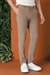 Comfort Fit Beli Lastikli Pötikareli Casuel Bej Pantolon P 1149
