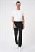 Comfort Fit Beli Lastikli Siyah Jogger Pantolon  P 1184