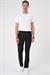 Comfort Fit Beli Lastikli Siyah Jogger Pantolon  P 1183