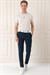 Comfort Fit Beli Lastikli Yan Cep Lacivert Jogger Pantolon P 1150
