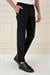 Comfort Fit Beli Lastikli Yan Cep Siyah Jogger Pantolon P 1150