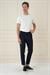 Comfort Fit Beli Tokalı Çift Pileli Lacivert Jogger Pantolon P 1172