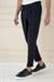 Comfort Fit Beli Tokalı Çift Pileli Lacivert Jogger Pantolon P 1172