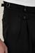 Comfort Fit Beli Tokalı Çift Pileli Siyah Jogger Pantolon P 1172