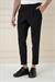 Comfort Fit Beli Tokalı Çift Pileli Siyah Jogger Pantolon P 1172