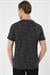 Comfort Fit Bisiklet Yaka Batik Görünmlü Kısa Kol Casual Siyah Tişört Ts 905