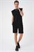 Comfort Fit Bisiklet Yaka Esnek Pamuk Kolsuz Spor Siyah Tişört Ts 898