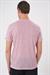 Comfort Fit Bisiklet Yaka Viskon Karışımlı Casual Açık Pembe Tişört Ts 902