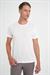 Comfort Fit Bisiklet Yaka Viskon Karışımlı Casual Beyaz Tişört Ts 902