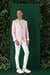 Comfort Fit Çift Yırtmaç %100 Keten Casuel Pembe Ceket C 668