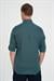 Comfort Fit Düğme Yaka Katlanır Kol %100 Keten Düz Nefti Gömlek G 1595
