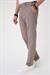 Comfort Fit Gofre Dokulu Beli Lastikli Vizon Jogger Pantolon P 1177