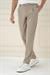 Comfort Fit Gofre Dokulu Beli Lastikli Pileli Bej Jogger Pantolon P 1174