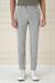 Comfort Fit Gofre Dokulu Beli Lastikli Pileli Gri Jogger Pantolon P 1174