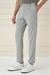 Comfort Fit Gofre Dokulu Beli Lastikli Pileli Gri Jogger Pantolon P 1174