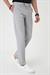 Comfort Fit Gofre Dokulu Beli Lastikli Gri Jogger Pantolon P 1177