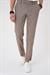 Comfort Fit Gofre Dokulu Beli Lastikli Vizon Jogger Pantolon P 1177