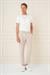 Comfort Fit Gofre Kumaş Pileli Pamuk Casuel Koyu Bej Pantolon P 1148