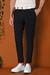 Comfort Fit Gofre Kumaş Pileli Pamuk Casuel Siyah Pantolon P 1148