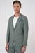 Comfort Fit Mono Yaka Çift Yırtmaç Torba Cep Casual Yeşil Ceket C 701