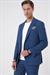 Comfort Fit Mono Yaka Çift Yırtmaç Torba Cep Casual Gece Mavisi Ceket C 701