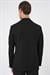Comfort Fit Mono Yaka Çift Yırtmaç Torba Cep Kendinden Desenli Casual Siyah Ceket C 706